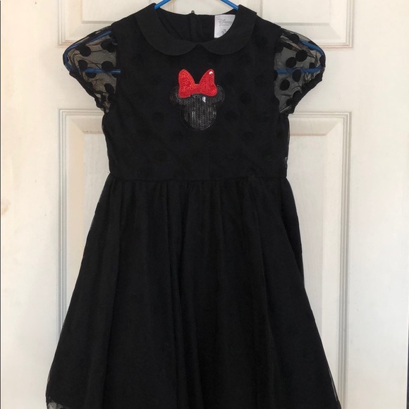 Black Polka Dot Mickey Mouse Dress - Picture 1 of 3